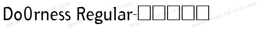 Do0rness Regular字体转换